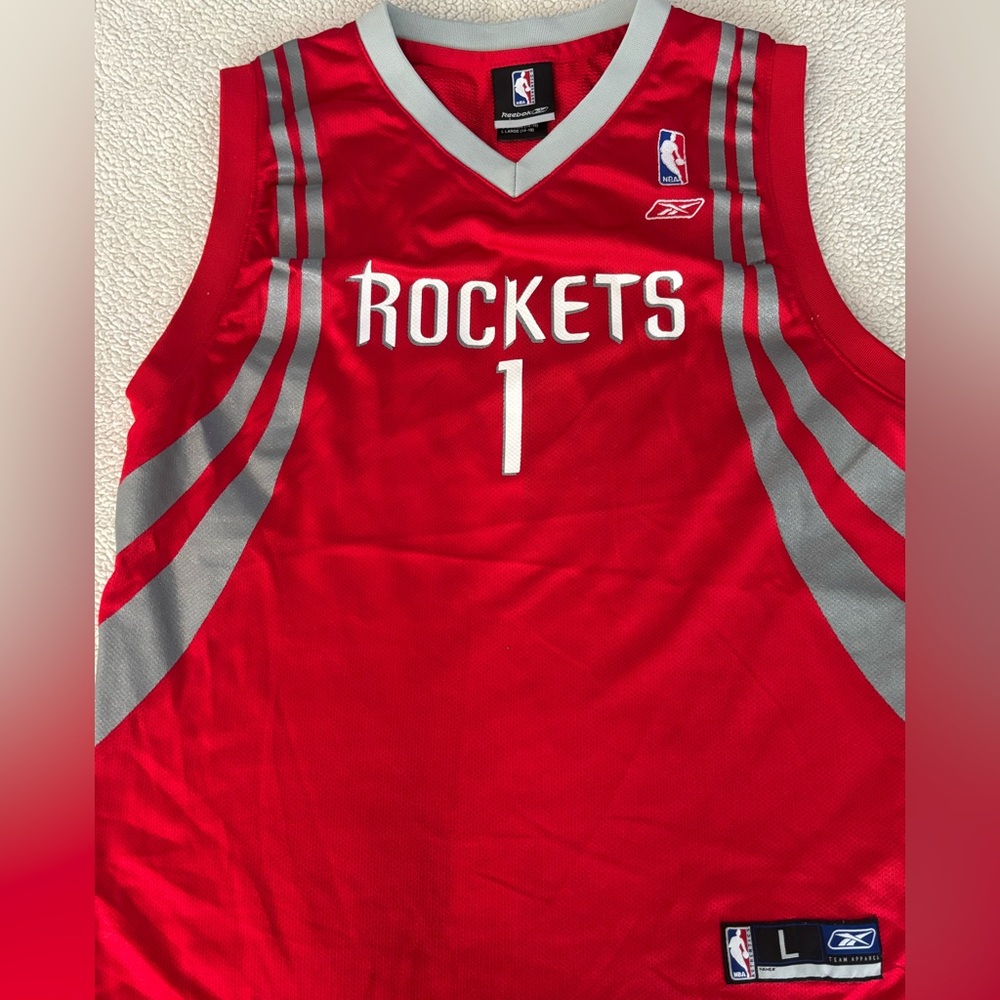 Reebok NBA Red and Gray Kids Rockets Jersey